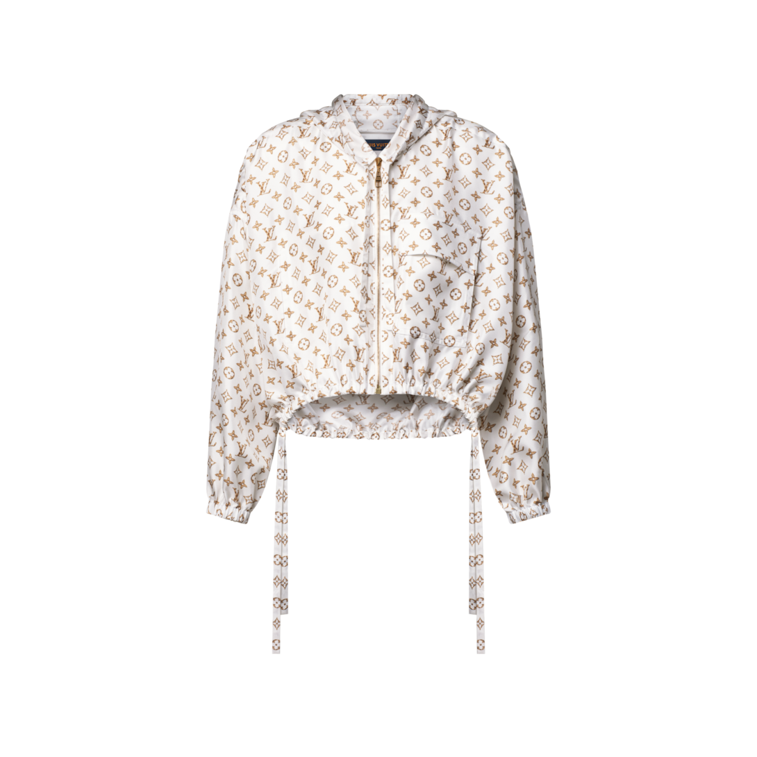 Woven Monogram Print Drawstring Jacket - Ready-to-Wear 1AKEFX